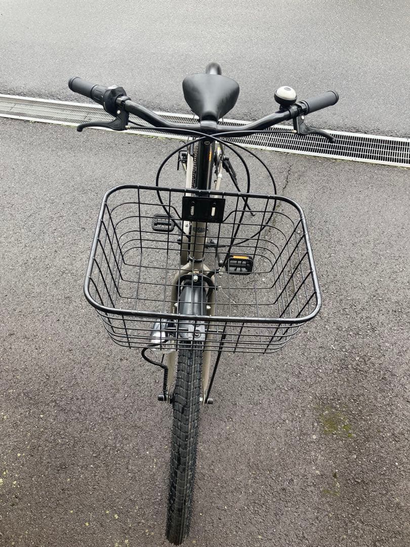 アースカラーシティサイクル 前カゴ付き