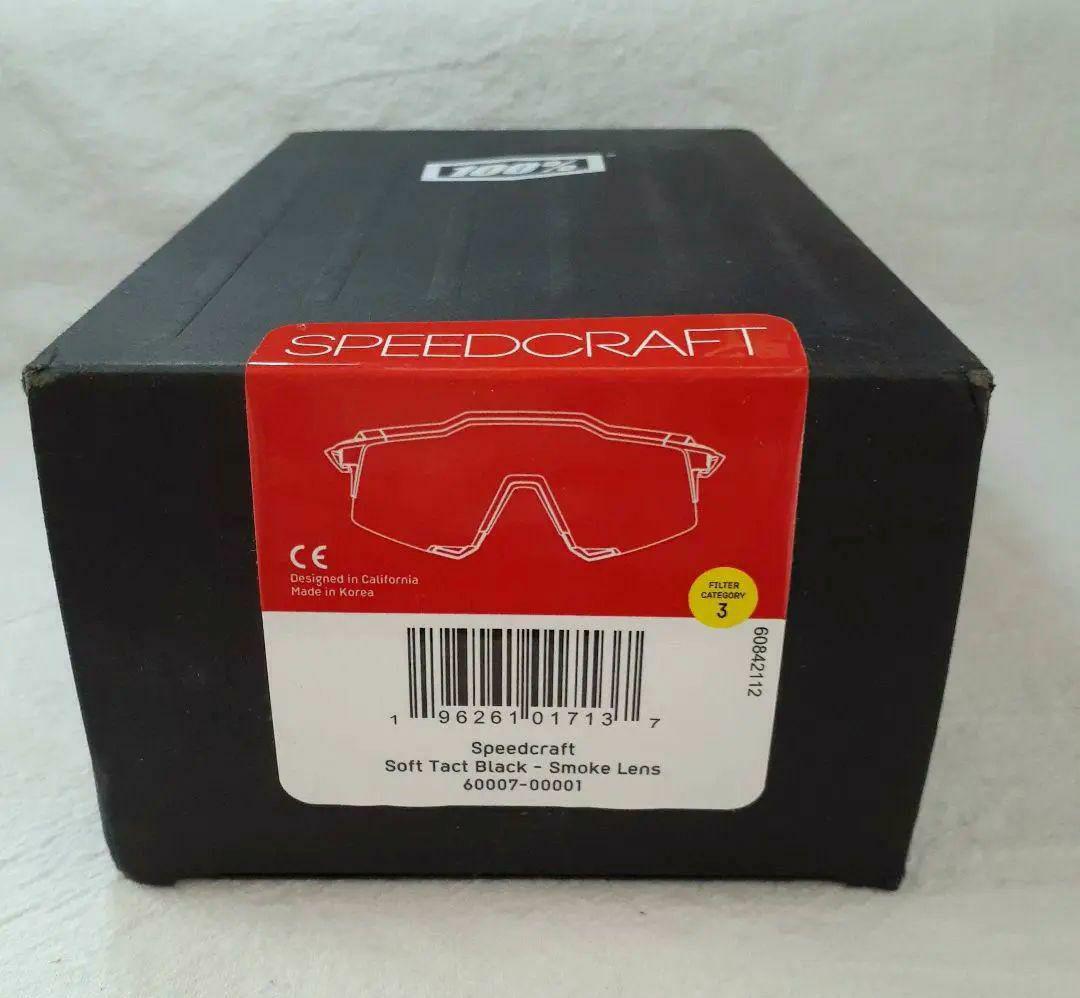 100% SPEEDCRAFT ブラック ワンハンドレッド サングラス