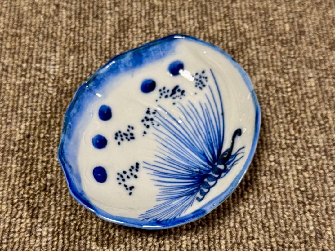 骨董 蝶 源氏香 小皿 豆皿 セット