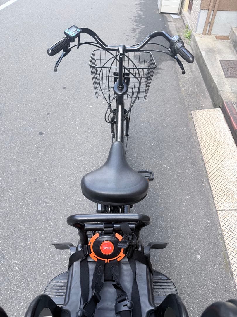 大阪府　子供乗せ　ヤマハ　 電動アシスト自転車 チャイルドシート付き