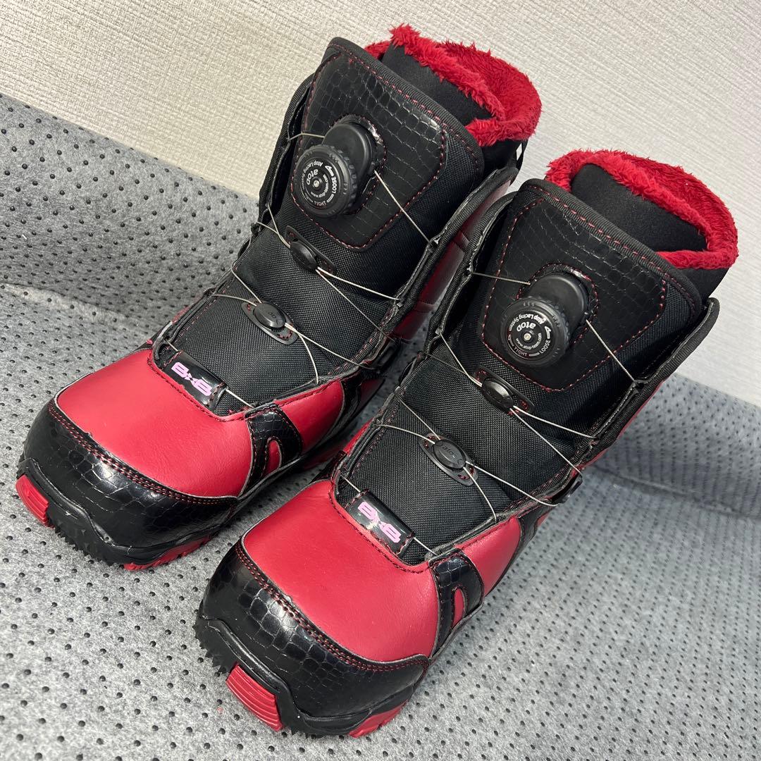 1回使用 美品 24cm BxB レディース ダイヤル スノーボードブーツ