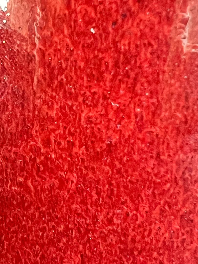 【海】中国美術　清代期　辰砂釉　筆筒　骨董品　時代品　美術品