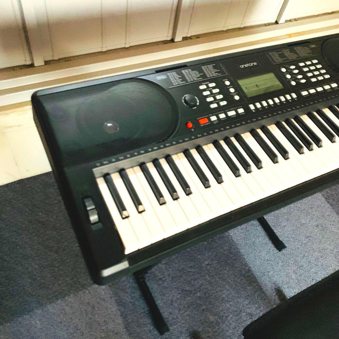 ONETONE OTK-61S 61鍵電子キーボード スタンド 椅子セット