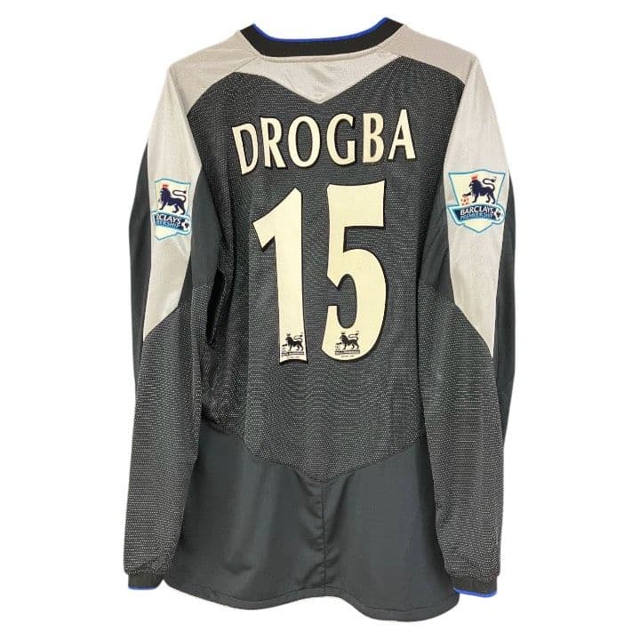 04-05 チェルシー　ドログバ　アンブロオフィシャル　長袖ユニフォーム