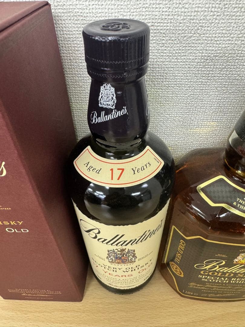 古酒 バランタイン ゴールドシール12年 I000ml 17年 70ml
