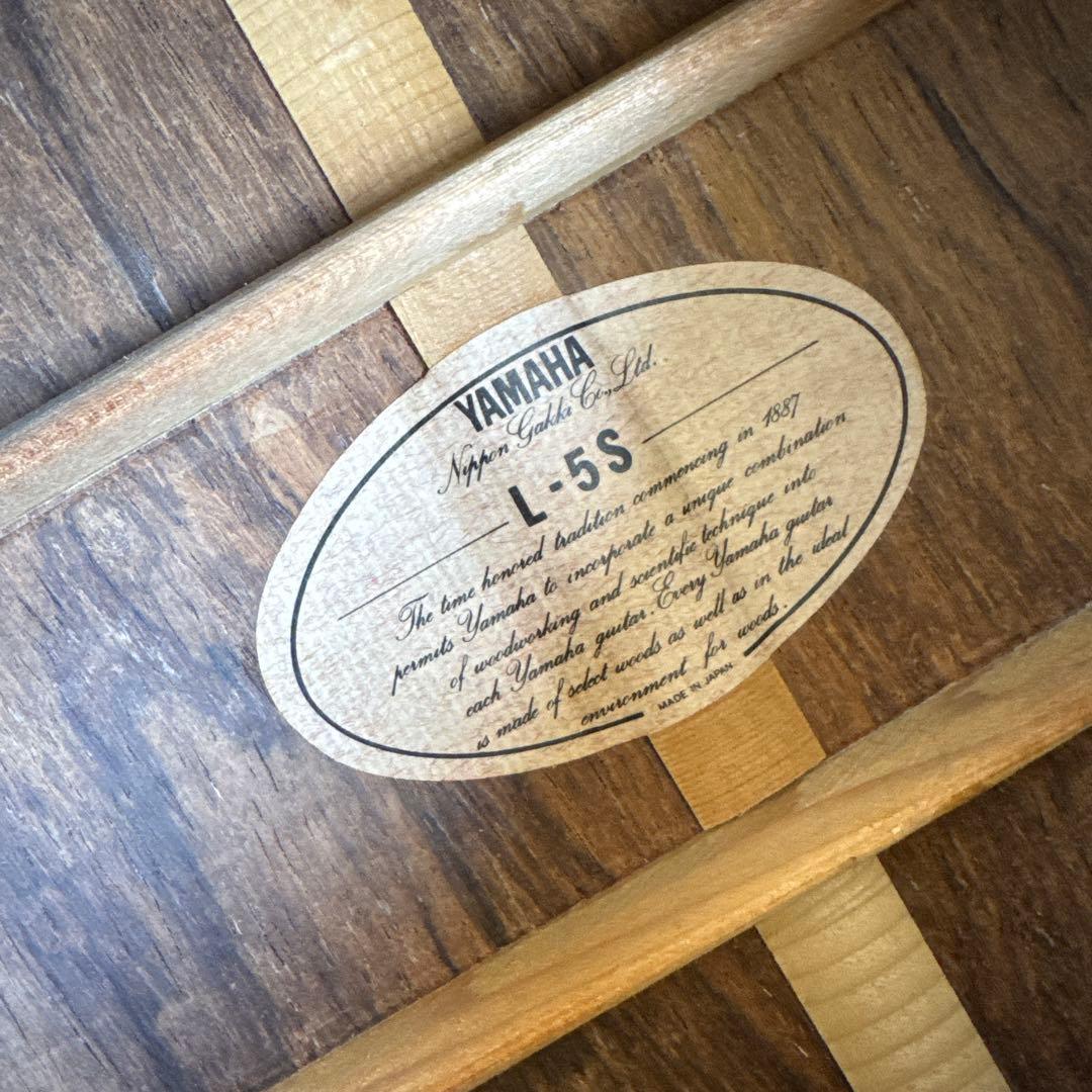 新品弦交換済み 低弦高 YAMAHA L-5S アコースティックギター