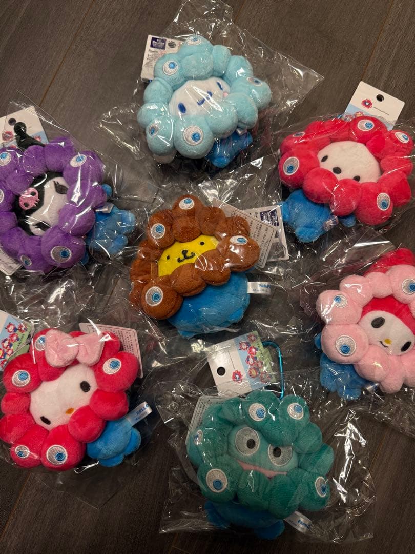 「あき」大阪・万博限定サンリオ ミャクミャク　ぬいぐるみ 7個セット