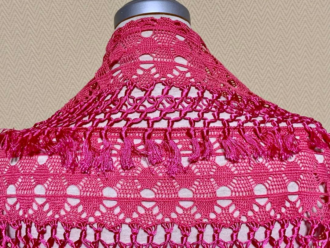 フラメンコ衣装　ソニアジョーンズパンダポリージョ　シージョ　ピンク