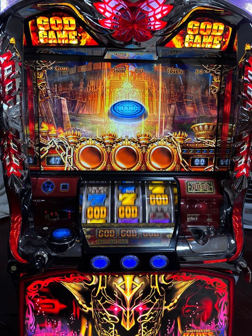 【送料無料】名機！初代 ハーデス ユニバーサル 不要機付 ダークネスパネル