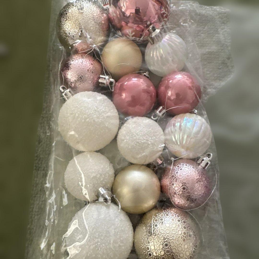 美品　ピンク系　クリスマスオーナメントセット 20個以上セット