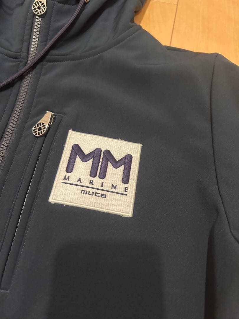 muta MARINEの3LAYER ボンディングパーカー（ネイビー）　サイズS