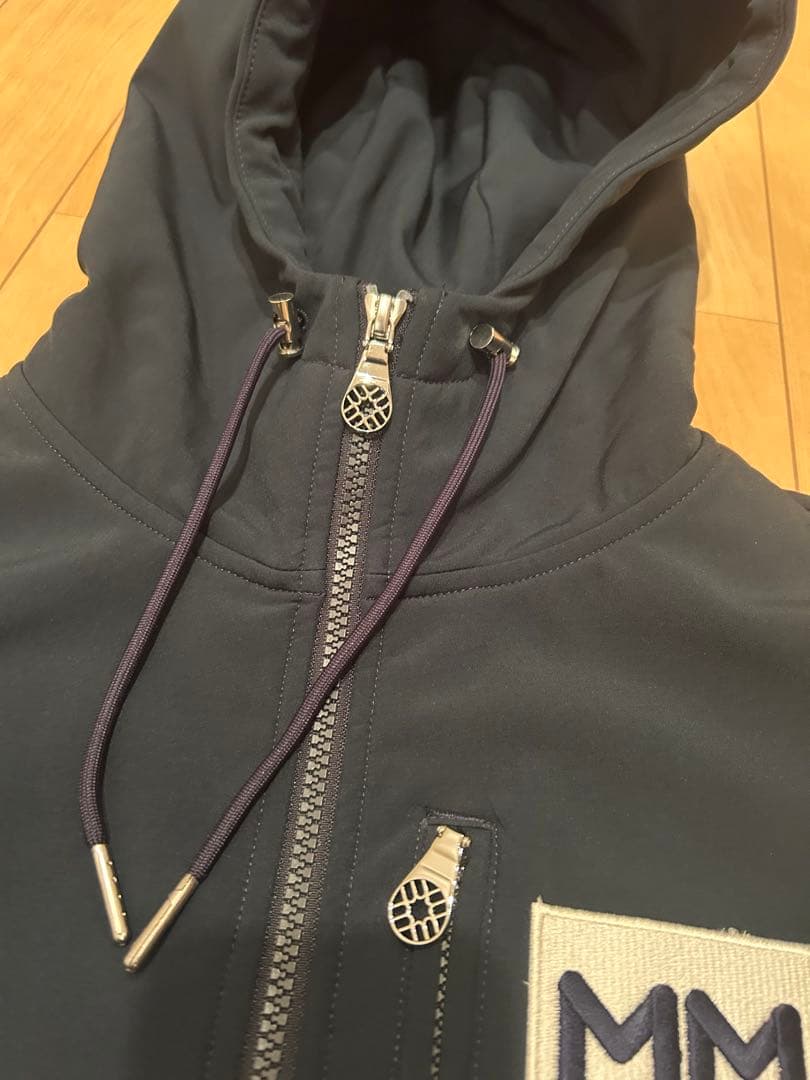 muta MARINEの3LAYER ボンディングパーカー（ネイビー）　サイズS