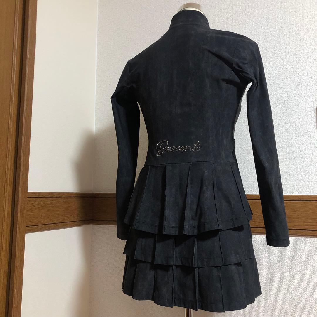 デサントゴルフ セットアップ リュクス ジャージージャケット スカート ブラック