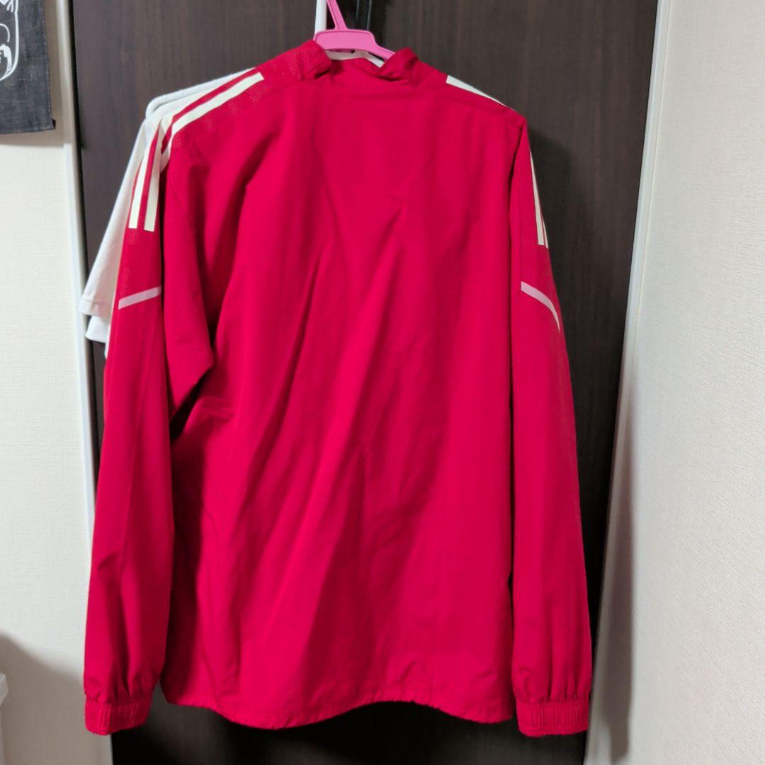 adidas 赤 2XL ウィンドブレーカー