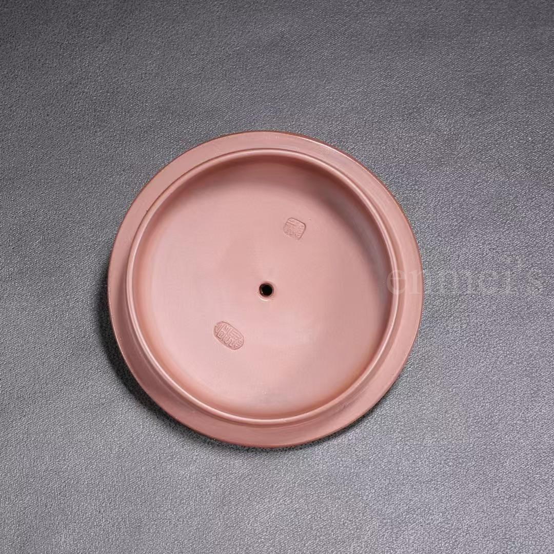 中国古美術・原鉱清水泥大紅袍紫砂壺・底款：顧景舟 范曽・紫砂壺・急須・茶壺・茶道