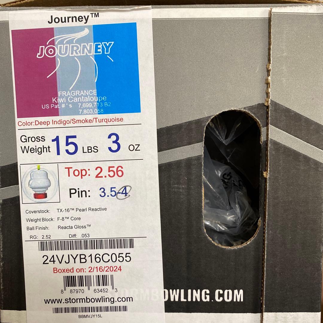 ボウリングボール JOURNEY 中古 美品 元箱あり