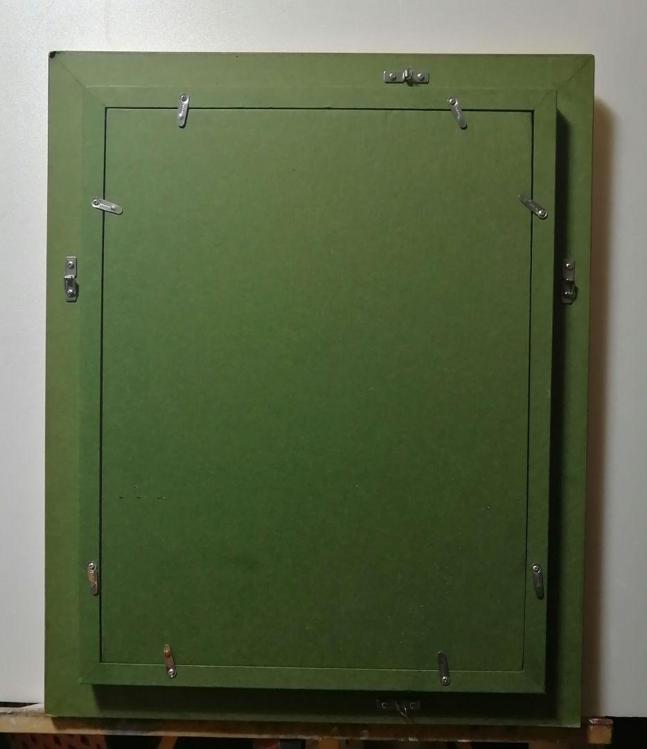 絵画　アクリル絵　キャンバス　額縁 動物　犬　原画