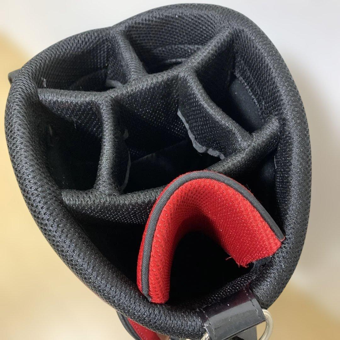 le coq sportif キャディバッグ 黒/赤/白