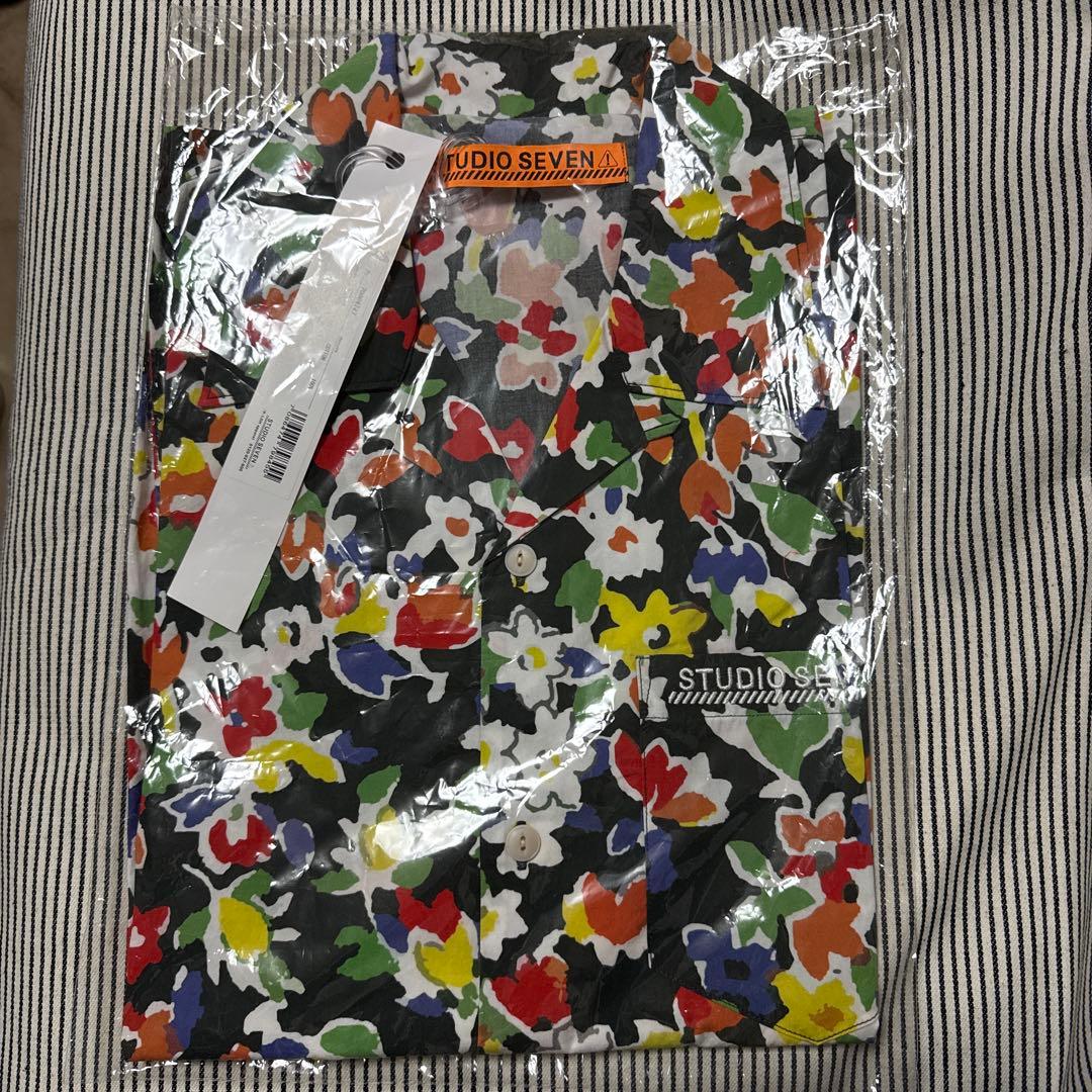 STUDIO SEVEN Big Flower Print Shirt サイズL