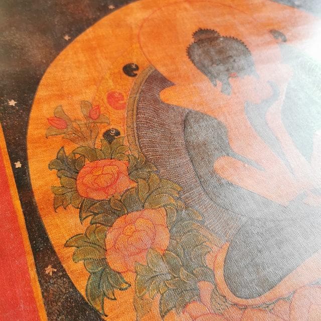 普賢菩薩　ヤブユム　歓喜仏　男女両尊：　タンカ　仏画