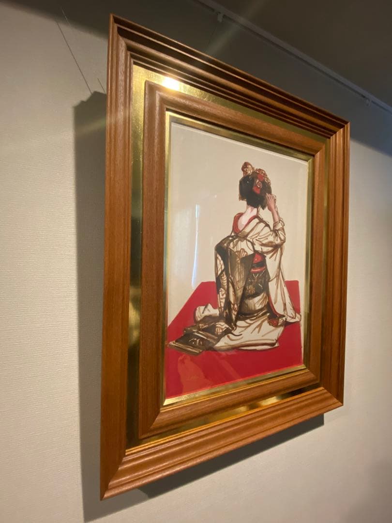 日本画　小松崎邦雄　舞妓