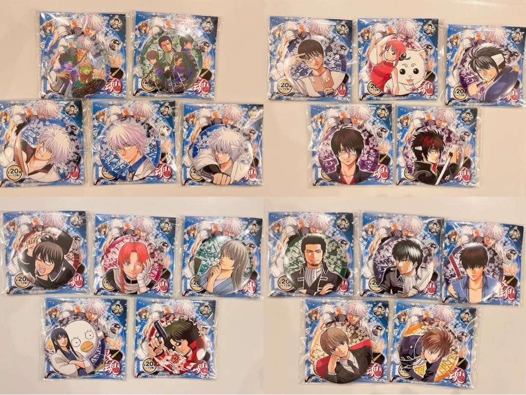 銀魂 大銀魂展 コレクション 缶バッジ 原作 全種類 20点 セット