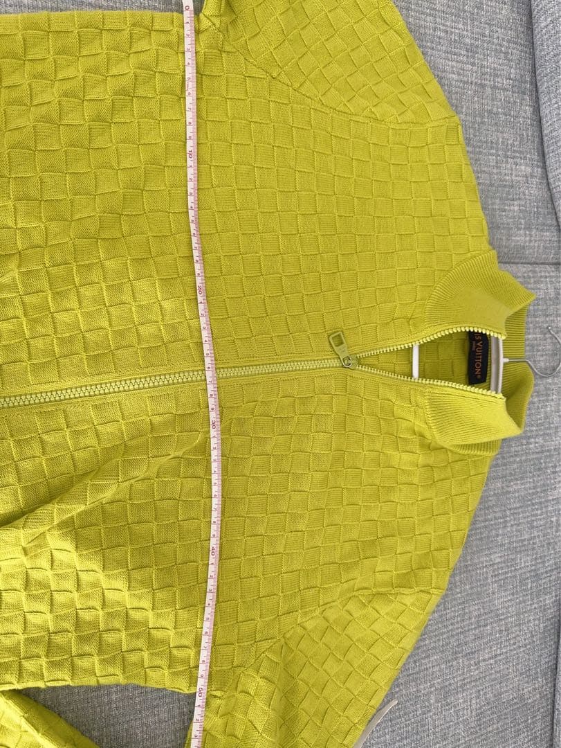 Louis Vuitton メンズ ジップアップニット（ライトグリーン）