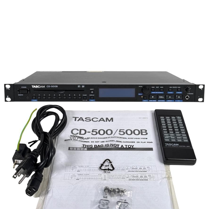 ◆優良美品◆TASCAM CDプレーヤー 業務用1U CD-500B