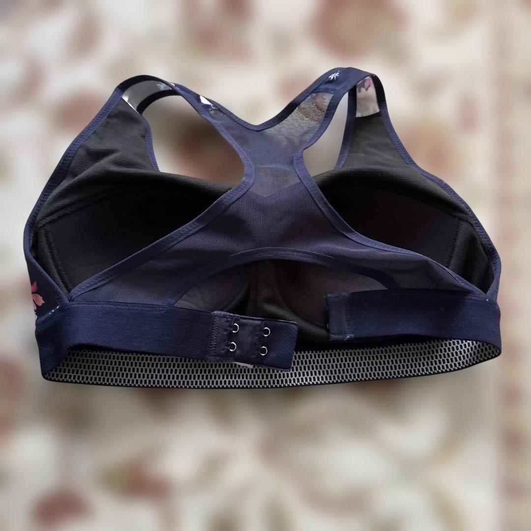 CW-X セットアップ ネイビー フラワープリント ヨガウェアセット