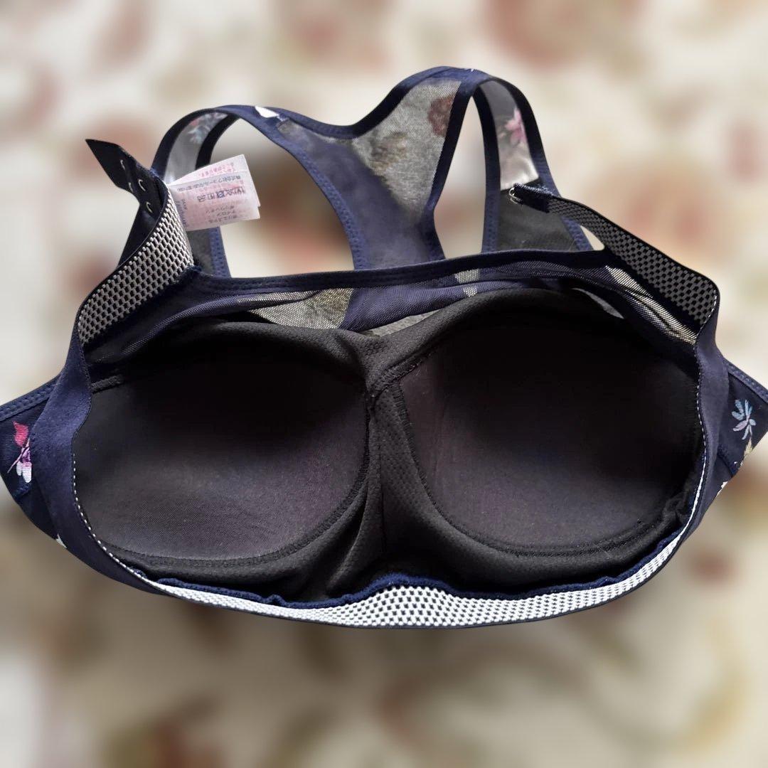 CW-X セットアップ ネイビー フラワープリント ヨガウェアセット