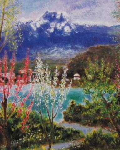 垣内カツアキ【野尻湖と妙高（シリーズ日本の風景を謳う）】希少な額装用画集より