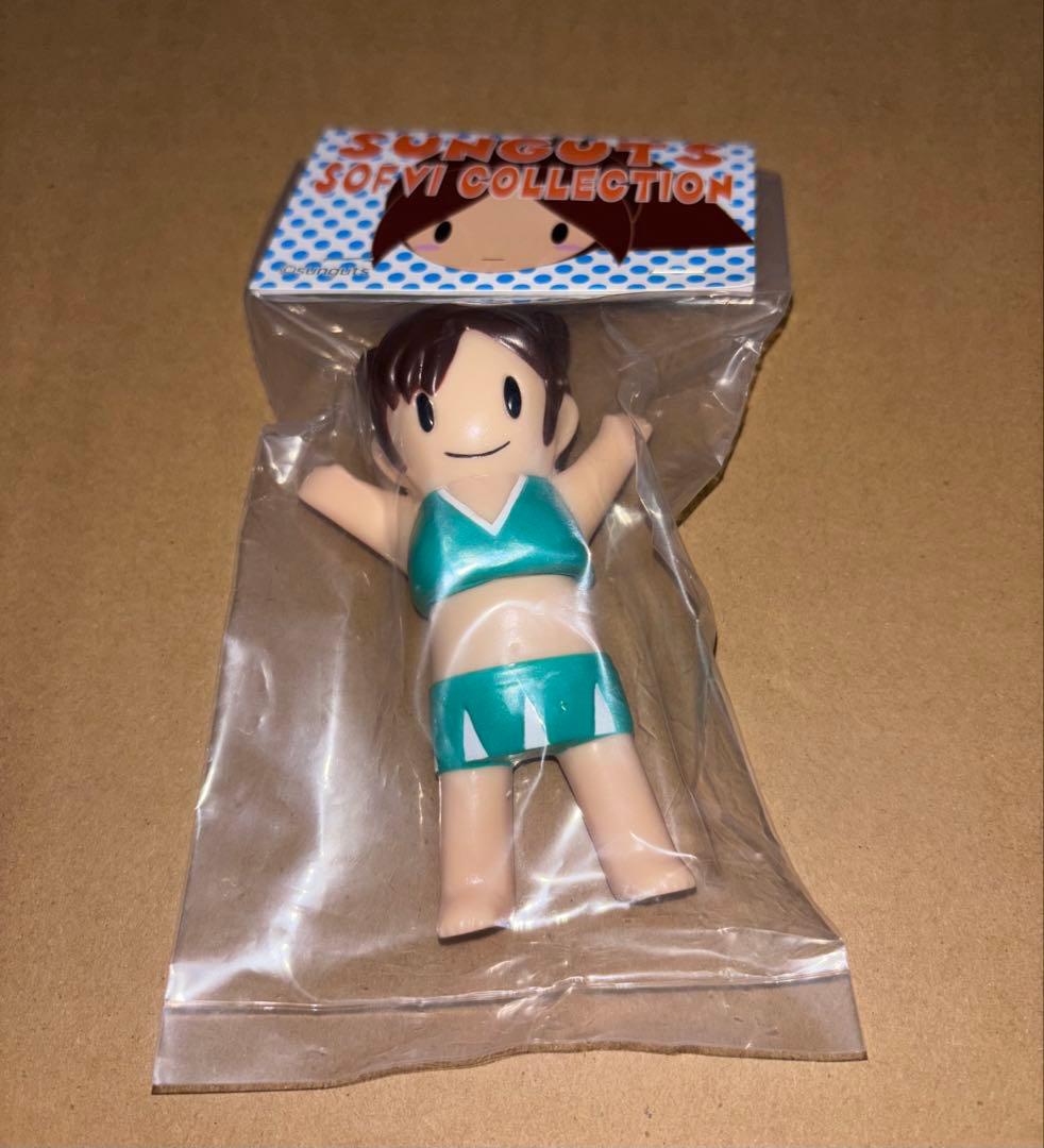 2点セット チアリーダー サンガッツ本舗 ガール ソフビ 未開封 SUNGUTS