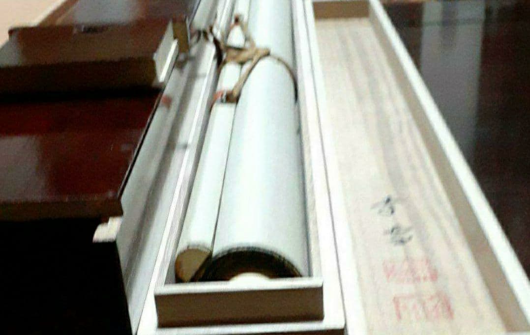 掛け軸/武者の図/国井幸雪？