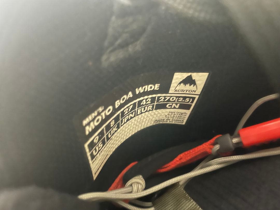 Burton Moto Boa Wide スノーボードブーツ US 9