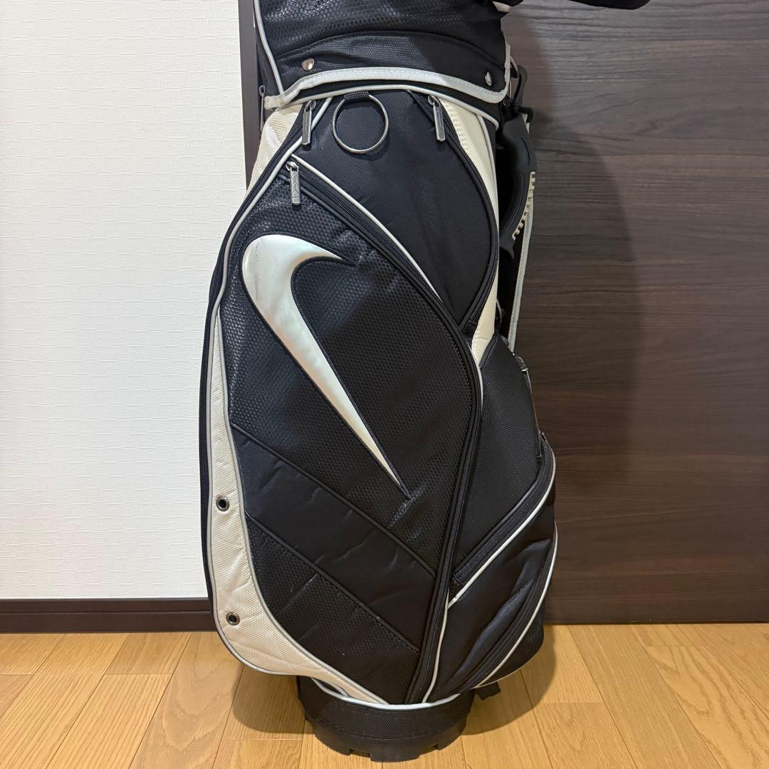 Nike キャディバッグ ゴルフバッグ 黒/白