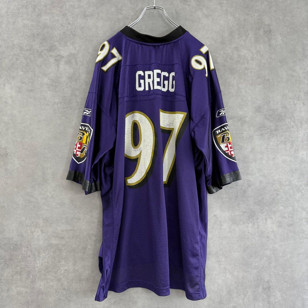Reebok BALTIMORE RAVENS Gregg♯97 ゲームシャツ
