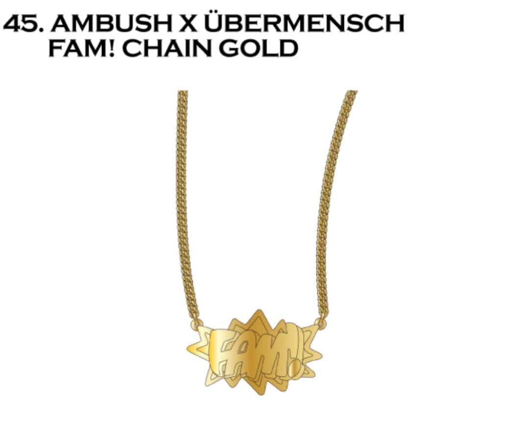 AMBUSH X ÜBERMENSCH FAM! CHAIN GOLD