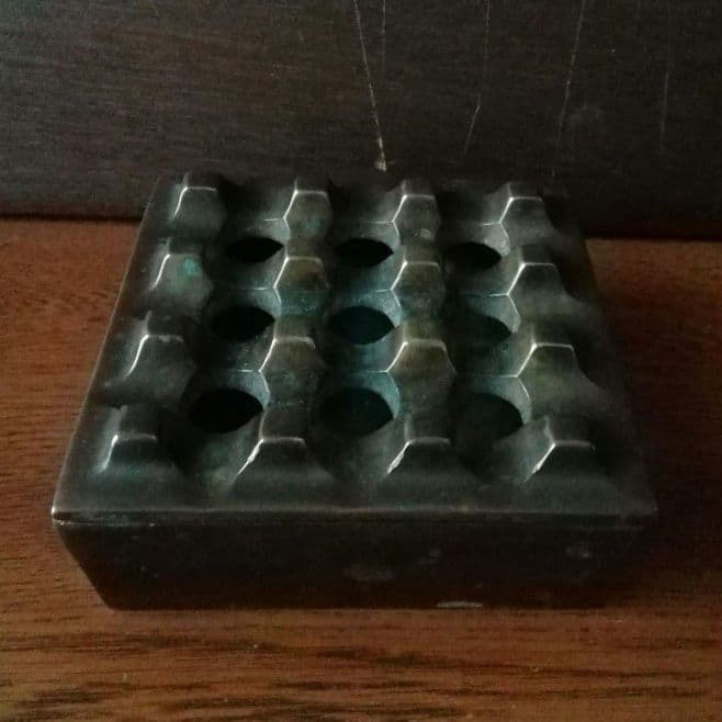 逸品　真鍮　灰皿　ミッドセンチュリー　オブジェ　スウェーデン　インダストリアル