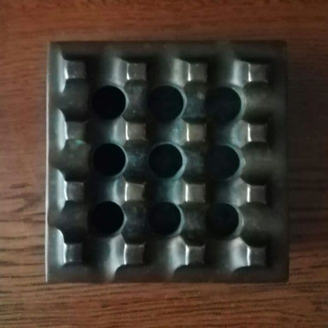 逸品　真鍮　灰皿　ミッドセンチュリー　オブジェ　スウェーデン　インダストリアル