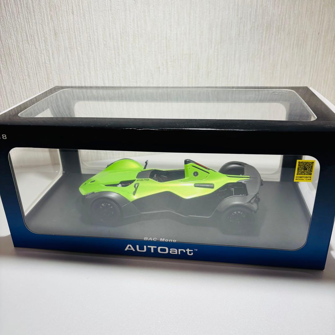 【貴重廃盤】AUTOart 1/18 BAC MONO メタリックグリーン 美品