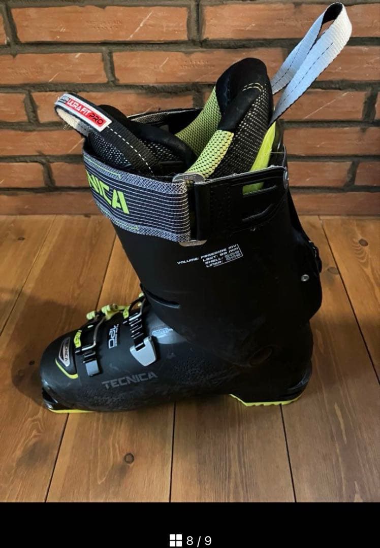 TECNICA スキー用ブーツ ブラック/イエロー