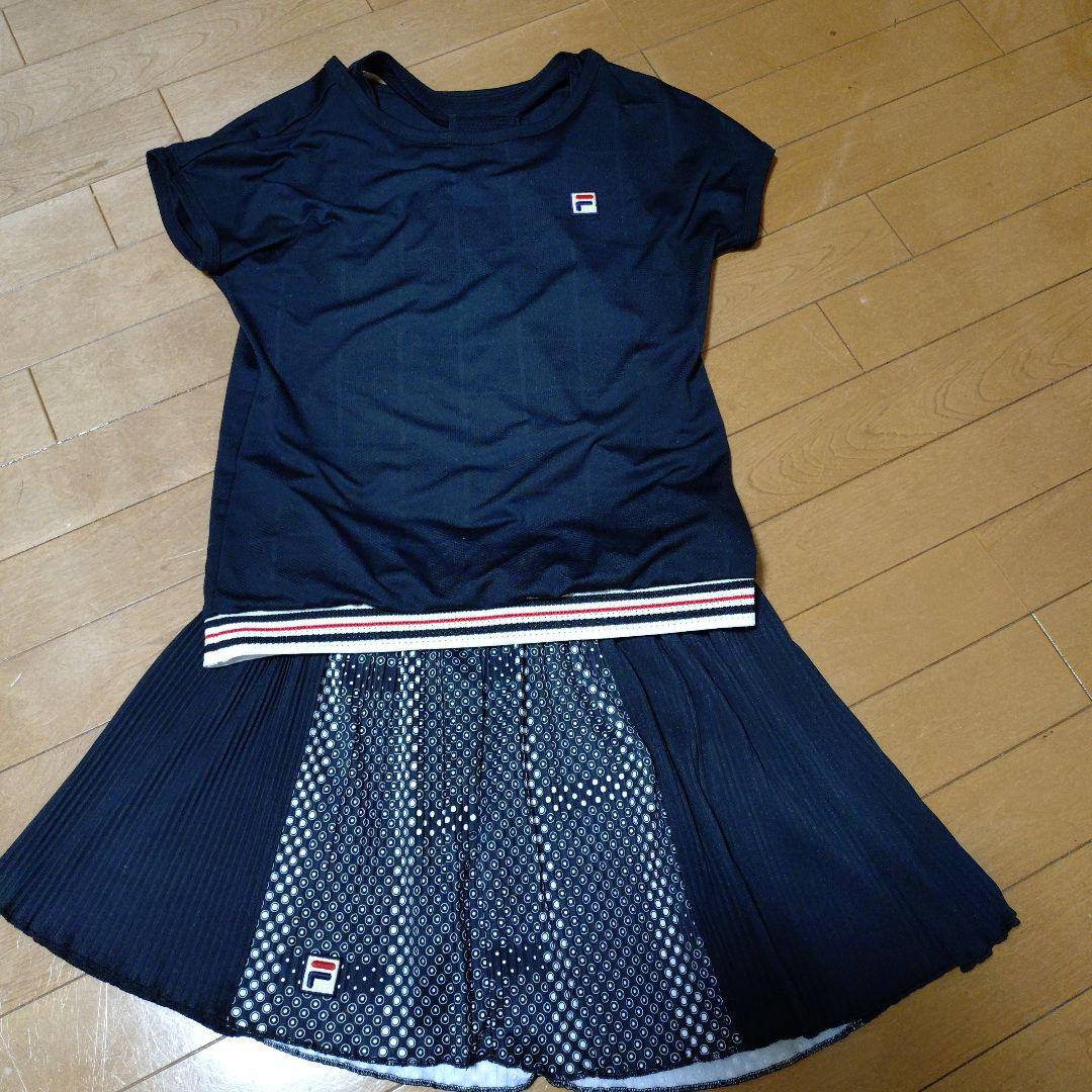 フィラテニスウェアセットアップブラック