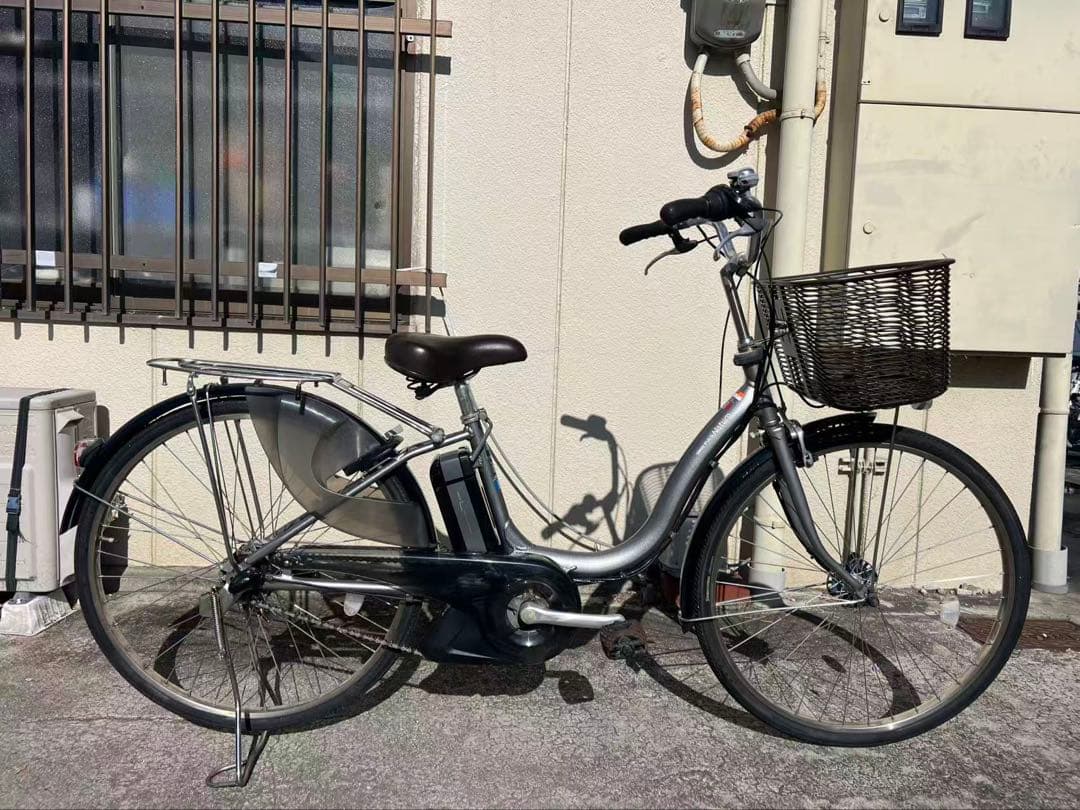 479YAMAHA PAS natura 26インチ電動自転車シルバー