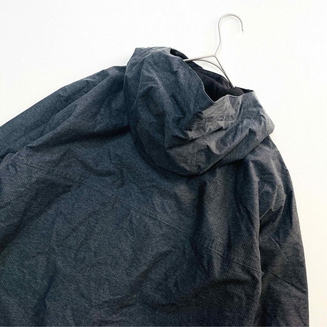 6658【美品】バートン　ジャケット　メンズ スノボウェア　ストライプ　グレー