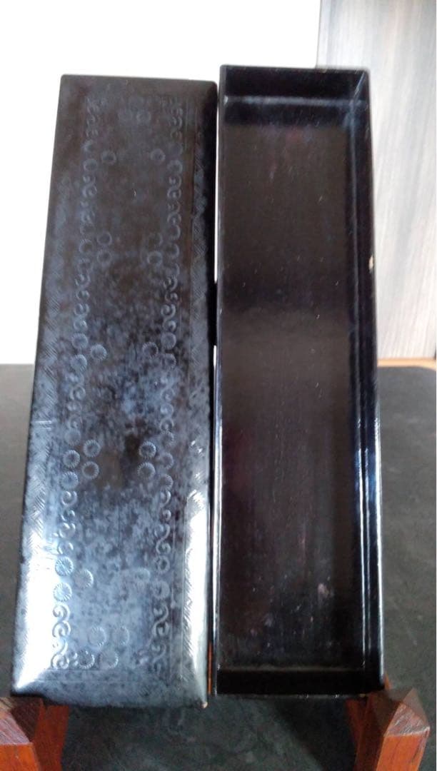 文箱　一閑張　古道具　文房具　漆器　アンティーク