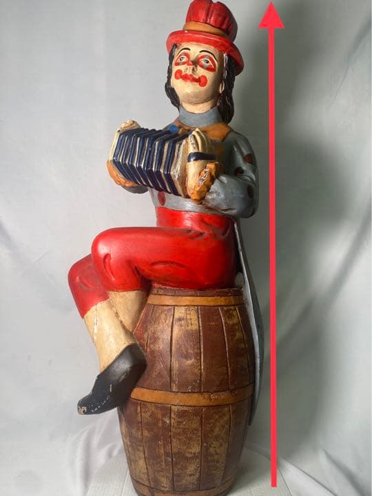 Q 1点物　輸入　大型　彫刻　ヴィンテージ　ピエロ