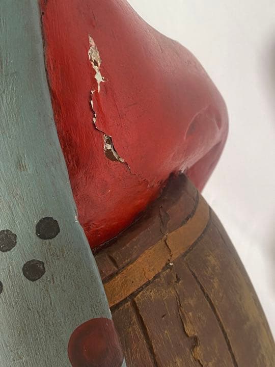 Q 1点物　輸入　大型　彫刻　ヴィンテージ　ピエロ