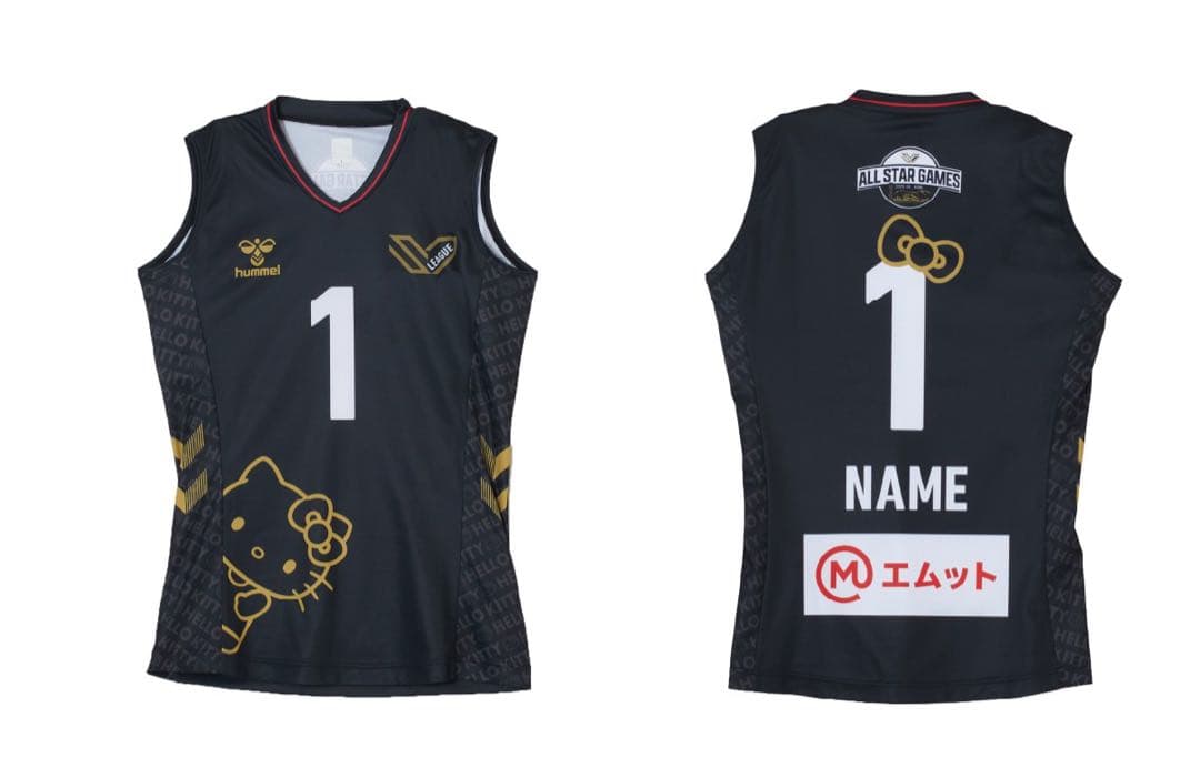 女子バレー　SVリーグ オールスター　オーセンティックユニフォーム　ハローキティ
