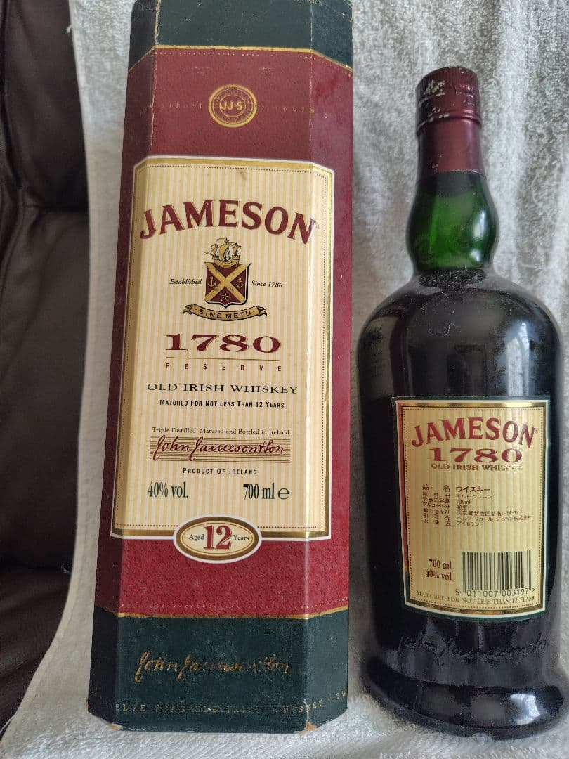 ウイスキー JAMESON 1780 OLD IRISH WHISKY