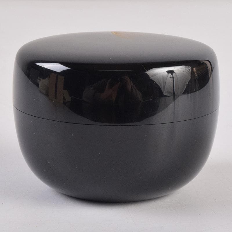 茶道具　輪島塗　文化功労者　三谷吾一作　虫沈金　棗　共布共箱　Y　R8856